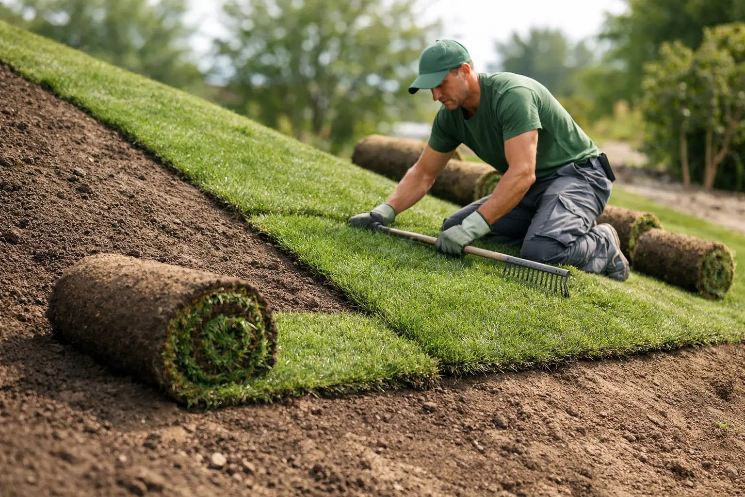 How to Lay Turf on Slopes Properly – BrunswickTurf